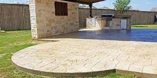 Stamped concrete Patio